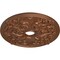 Ekena Millwork Jamie Ceiling Medallion (Canopies up to 3 7/8"), 23 5/8"OD x 3 7/8"ID x 2 1/8"P, Polished Copper CM23JAPOS - alternate 3